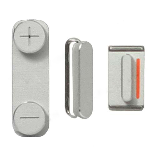 Power + Mute + Volume Button for iPhone 5 - White