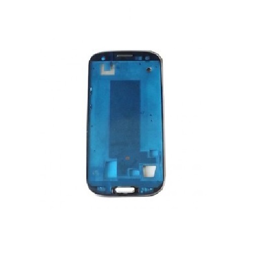 Mid-Frame with Home Button for Galaxy S3 i9300,- Marble White