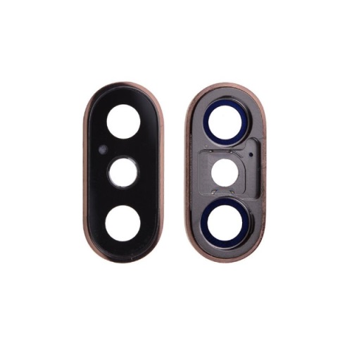 Rear Camera Lens & Cover Bezel Ring for iPhone XS Max - Gold