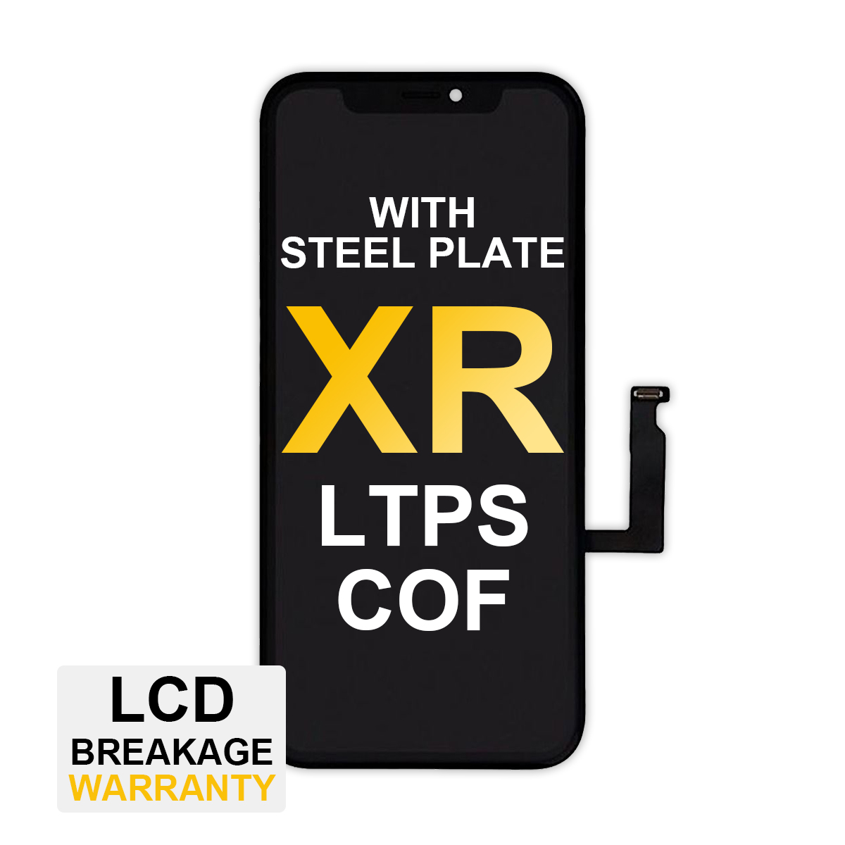 Premium LCD Assembly with COF Technology for iPhone XR (Steel Plate Pre-Installed)