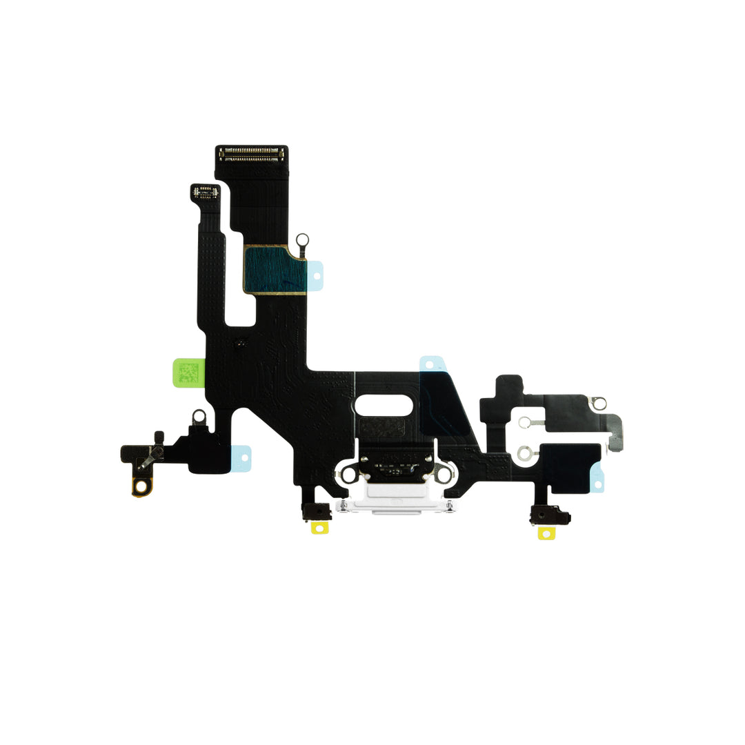 Aftermarket Charging Port Flex Cable for iPhone 11 - White