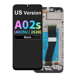 Refurbished LCD Assembly with Frame for Samsung Galaxy A02S (A025U / 2020) (US Version) - Black