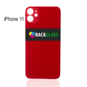 Back Cover Glass for iPhone 11 (Big Camera Hole) – Red