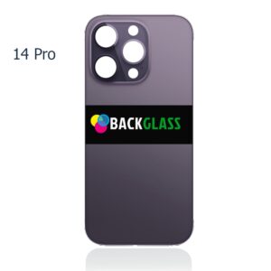 Back Cover Glass for iPhone 14 Pro (Big Camera Hole) – Deep Purple