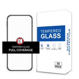 Tempered Glass for iPhone 15 Pro - Full Coverage (10 Pack)