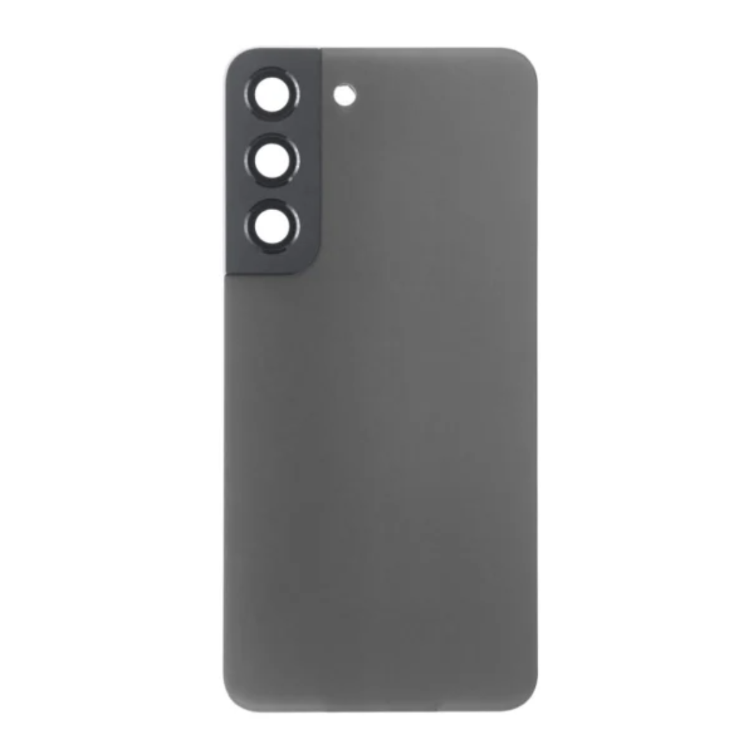 Back Cover Glass with Camera Lens and Adhesive for Samsung Galaxy S22 - Graphite