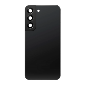 Back Cover Glass with Camera Lens and Adhesive for Samsung Galaxy S22 - Phantom Black