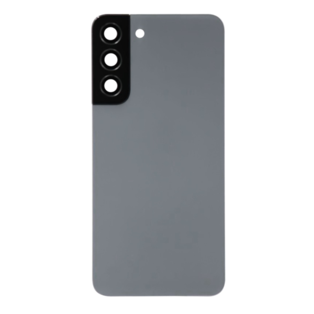 Back Cover Glass with Camera Lens and Adhesive for Samsung Galaxy S22 Plus - Graphite