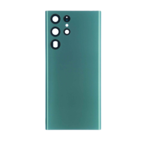Back Cover Glass with Camera Lens and Adhesive for Samsung Galaxy S22 Ultra - Green