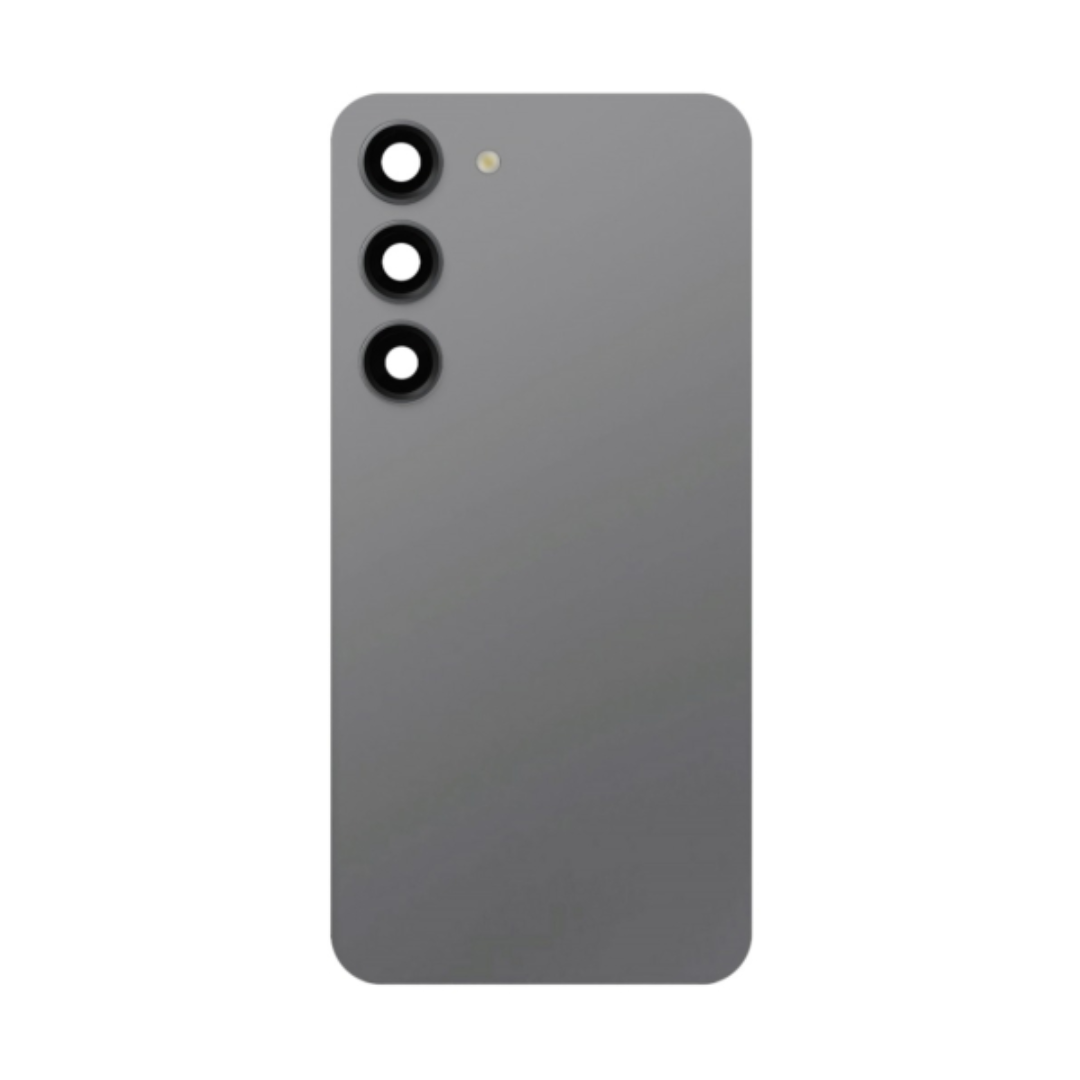 Back Cover Glass with Camera Lens and Adhesive for Samsung Galaxy S23 - Graphite