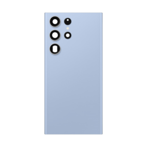 Back Cover Glass with Camera Lens and Adhesive for Samsung Galaxy S23 Ultra - Blue