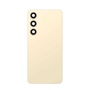 Back Cover Glass with Camera Lens and Adhesive for Samsung Galaxy S24 - Amber Yellow
