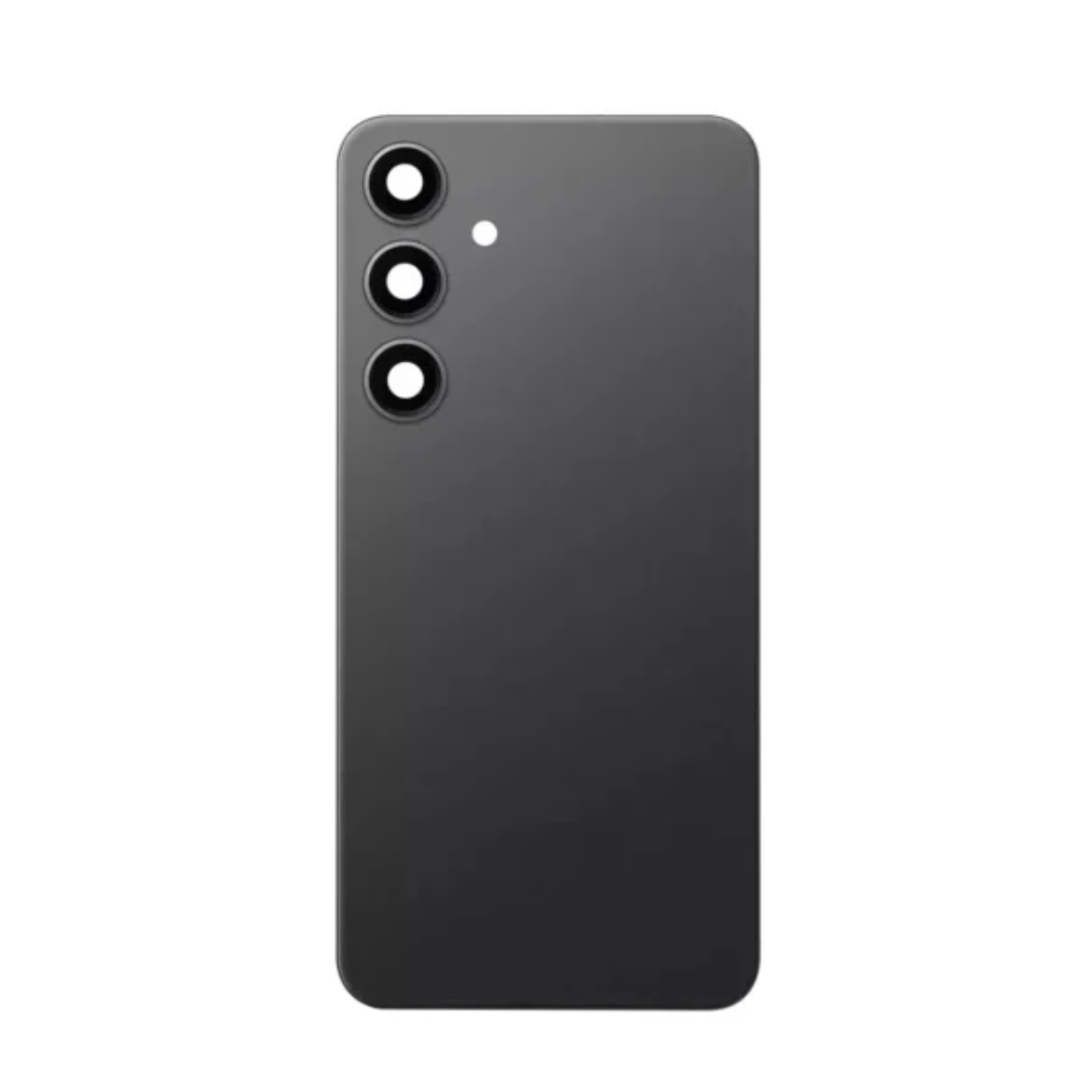 Back Cover Glass with Camera Lens and Adhesive for Samsung Galaxy S24 Plus - Onyx Black