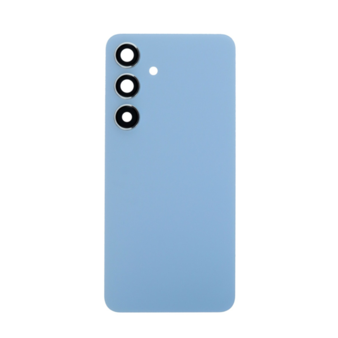 Back Cover Glass with Camera Lens and Adhesive for Samsung Galaxy S24 - Sapphire Blue