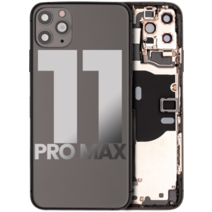 Back Housing w/ Small Parts Pre-Installed for iPhone 11 Pro Max (Charging Port Included) – Space Gray