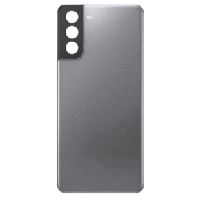 Back Cover Glass with Camera Lens and Adhesive for Samsung Galaxy S21 Plus - Phantom Gray