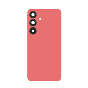 Back Cover Glass with Camera Lens and Adhesive for Samsung Galaxy S25 Plus - Coralred