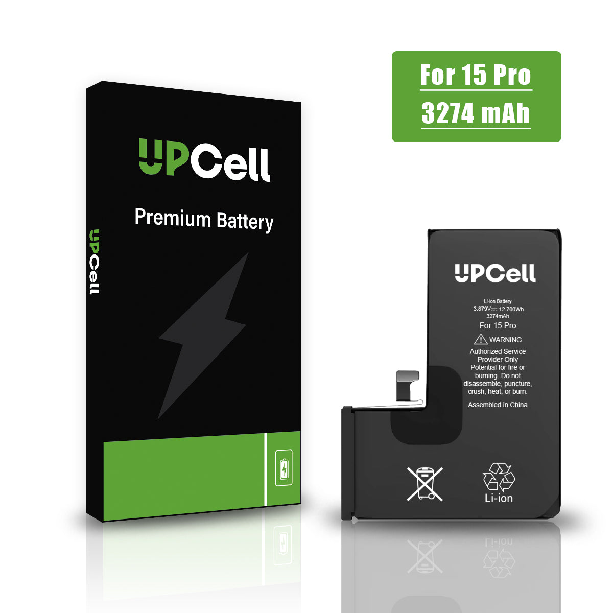 UPCell Replacement Battery for iPhone 15 Pro