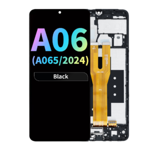 Refurbished LCD Assembly with Frame for Samsung Galaxy A06 (A065 / 2024) - Black