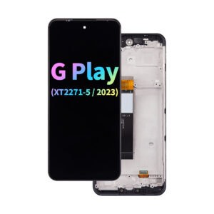 Refurbished LCD Assembly with Frame for Moto G Play (XT2271-5 / 2023) - Black