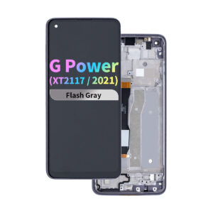 Refurbished LCD Assembly with Frame for Moto G Power (XT2117 / 2021) - Flash Gray