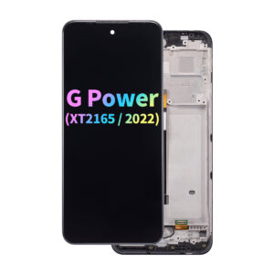 Refurbished LCD Assembly with Frame for Moto G Power (XT2165 / 2022) - Black