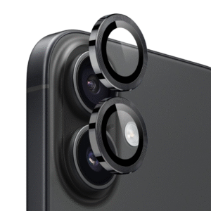 Metal Camera Ring Protector with Tempered Glass Lens for iPhone 17