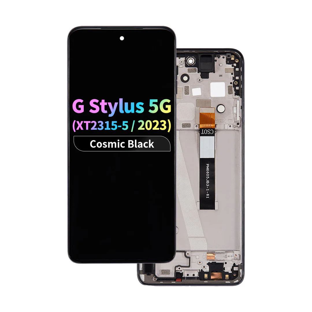 GEN LCD Assembly with Frame for Moto G Stylus 5G (XT2315-5 / 2023) - Cosmic Black