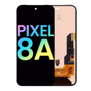 GEN OLED Assembly without Frame for Google Pixel 8a (With Finger Print Sensor) - Black