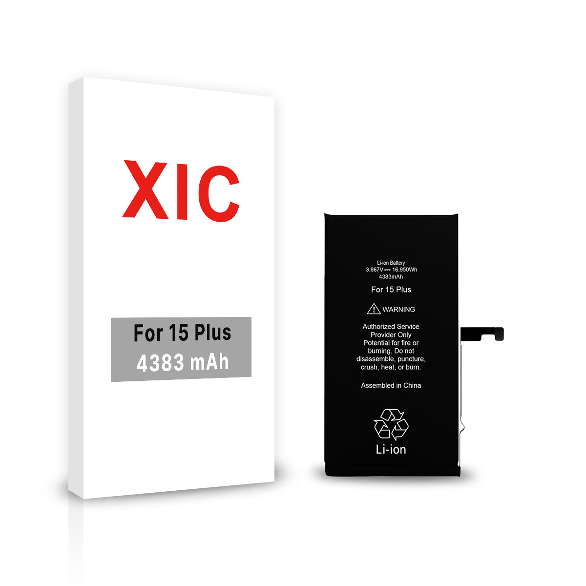 XIC Battery Replacement (No Pop-Up) for iPhone 15 Plus